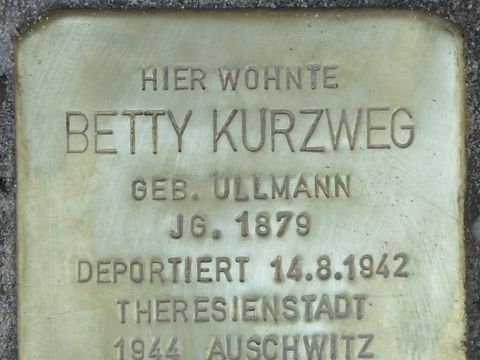 Stolperstein Betty Kurzweg, 2014