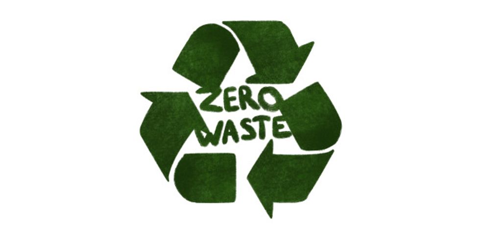 Null-Abfall-Konzept. recyceln. grün