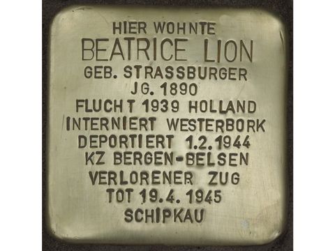 Stolperstein Beatrice Lion