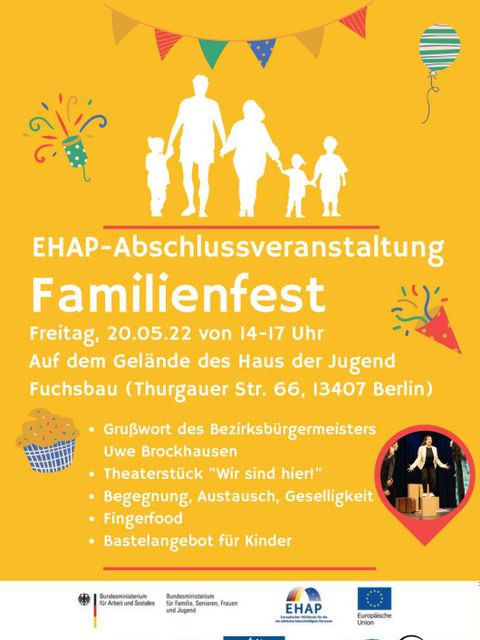 Bildvergrößerung: Flyer EHAP-Abschlußveranstaltung