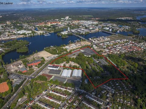 Bildvergrößerung: Luftbild des Geltungsbereichs (Umrahmung) des Bebauungsplans 5-98