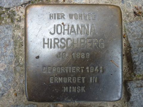 Stolperstein für Johanna Hirschberg, 17.8.2010