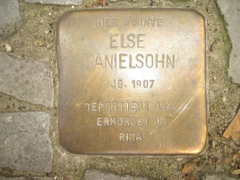 Stolperstein für Else Danielsohn, 27.07.2011