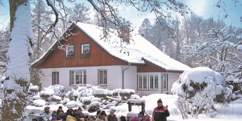 Kahnfahrt im winterlichen Spreewald