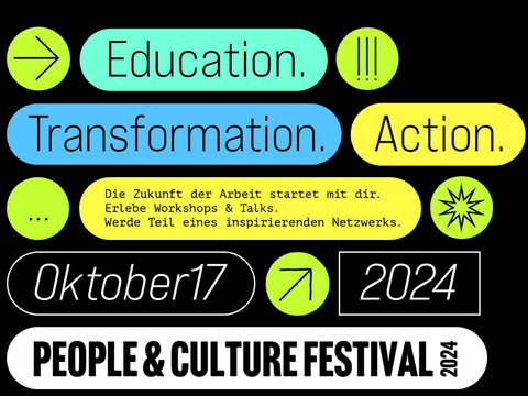 Informationsbild für das People & Culture Festival am 17.10.2024