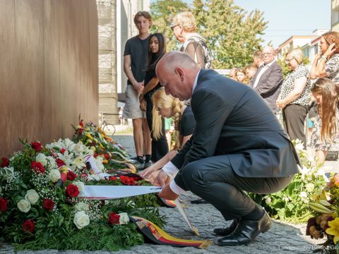 63. Jahrestag des Baus der Berliner Mauer