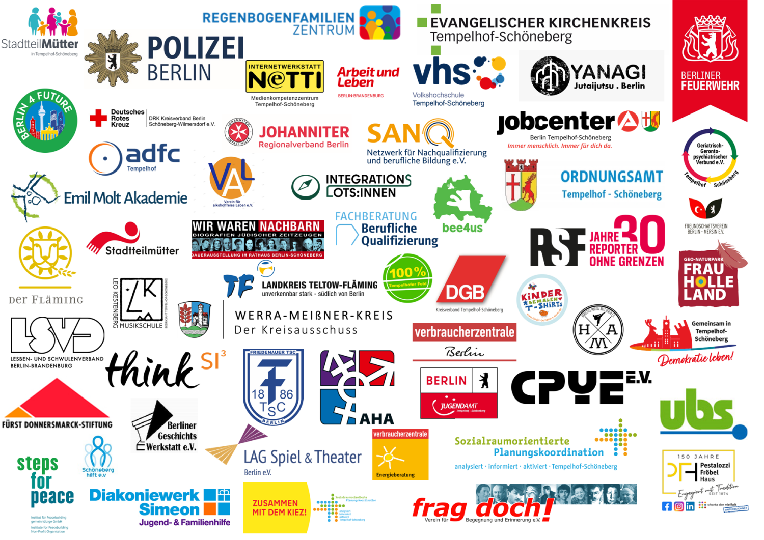 Bildvergrößerung: Logos von teilnehmenden Organisationen