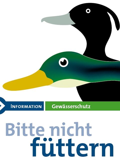 "Bitte nicht füttern"-Flyer; Titelblatt