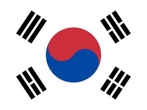 Südkoreanische Flagge