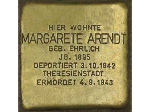 Stolperstein Margarete Arendt