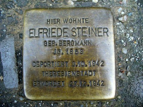 Stolperstein für Elfriede Steiner