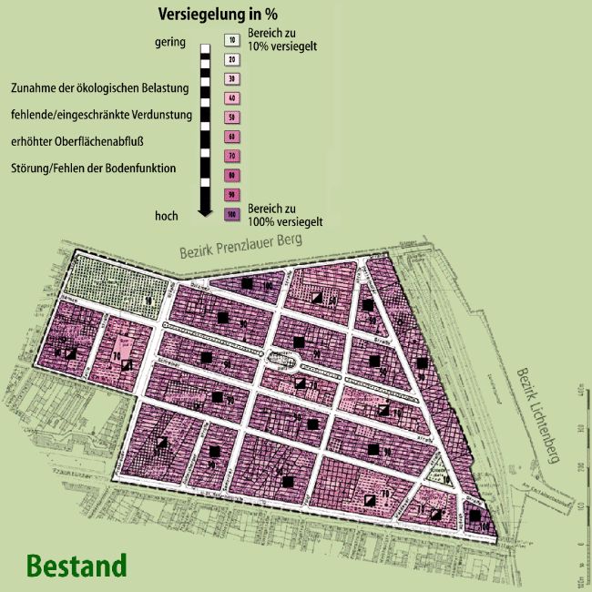Bildvergrößerung: Landschaftsplan Frankfurter Allee Nord: Bestand