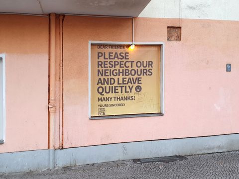 Schallschutzgutachten Schillerpromenade Bitte leise Plakat