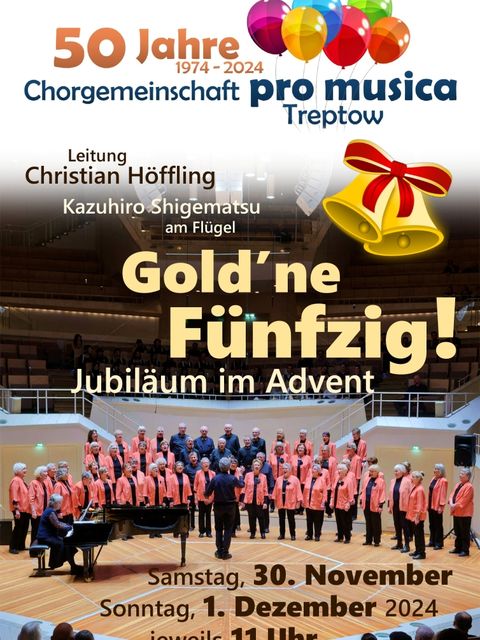 Bildvergrößerung: Goldne Fünfzig Chorkonzert - pro musica