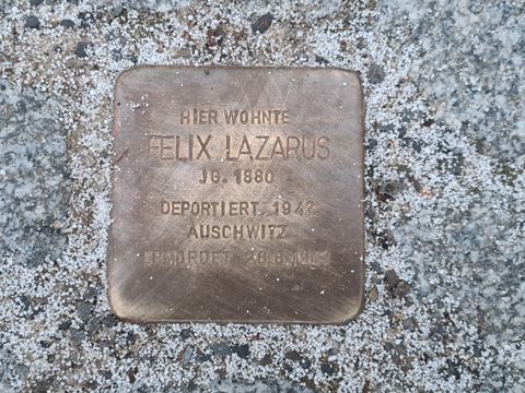 Stolperstein für Felix Lazarus