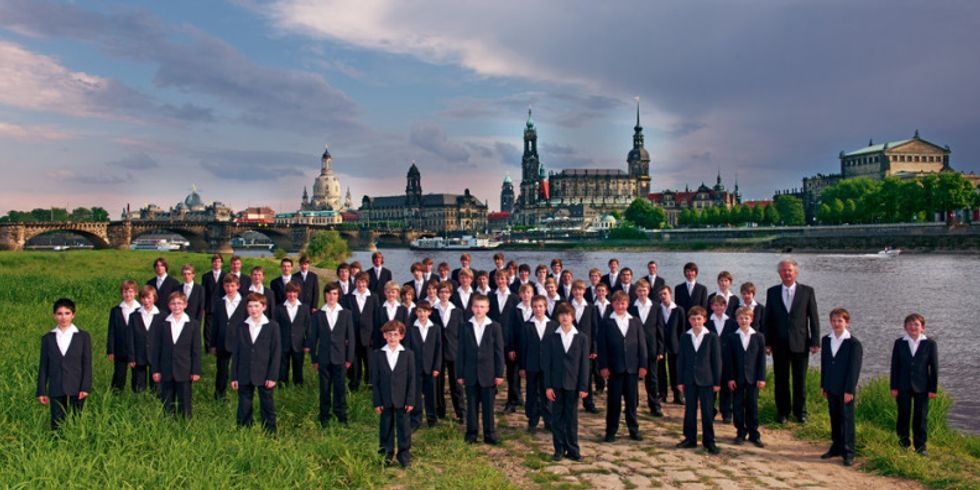 Der "Canalettoblick" mit Kreuzchor