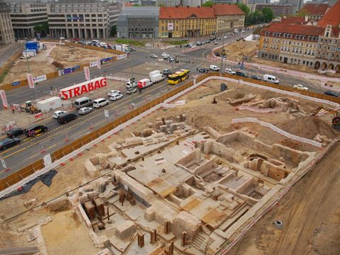 Bildvergrößerung: Mitte Molkenmarkt Grabung Elektrizitätswerk Spandauer Straße