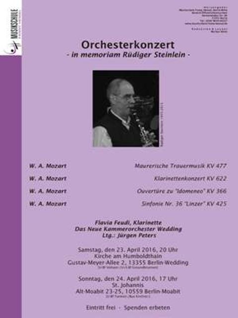 Plakat Orchesterkonzerte NKW April 2016