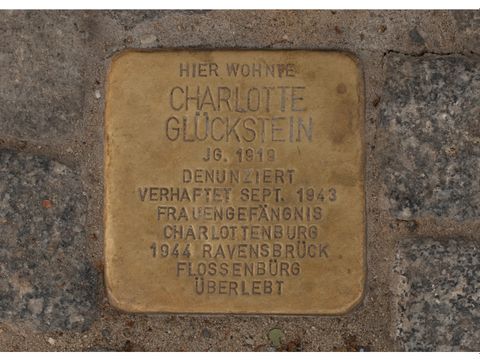 Stolperstein Charlotte Glückstein