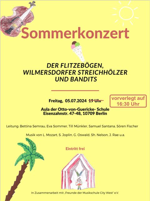 Bildvergrößerung: Sommerkonzert Flitze 2024 Plakat