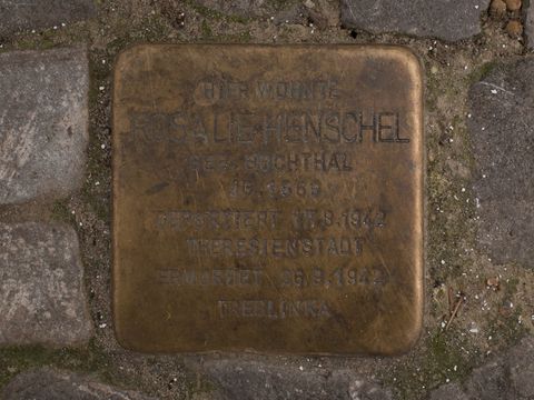 Stolperstein Rosalie Henschel, 03.10.2012