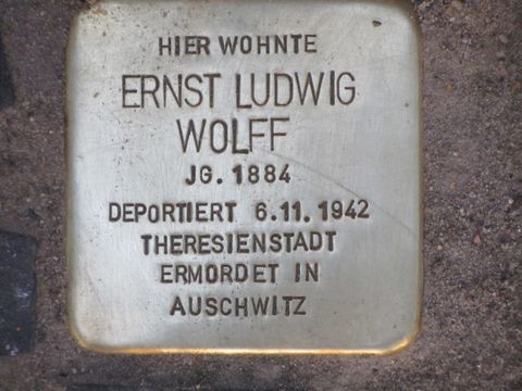 Stolperstein Ernst Ludwig Wolff