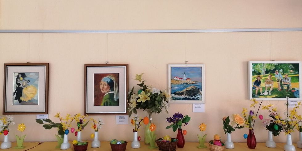 Fotos der Ausstellung der Montagsmaler Biesdorf im Kiek In Familien- und Nachbarschaftszentrum