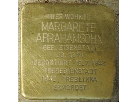 Stolperstein Margarete Abrahamsohn