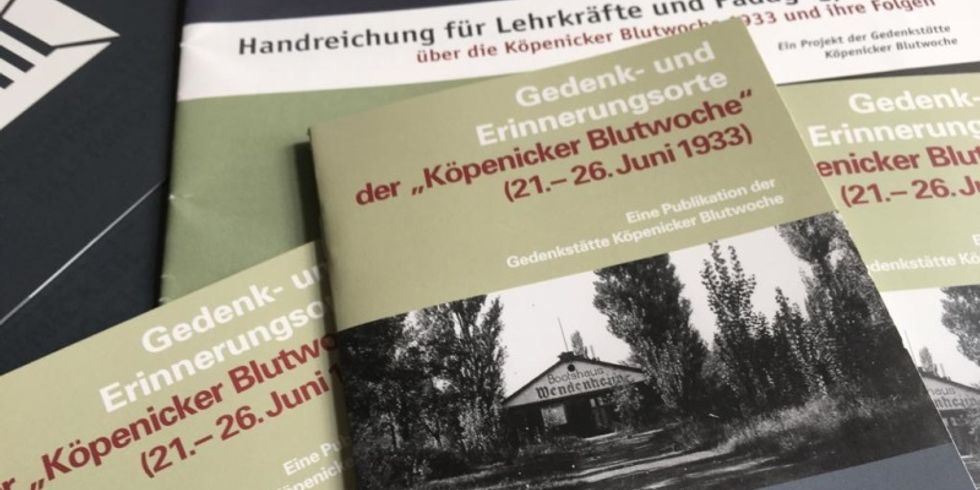 Publikationen, Museen Treptow-Köpenick, Gedenkstätte Köpenicker Blutwoche