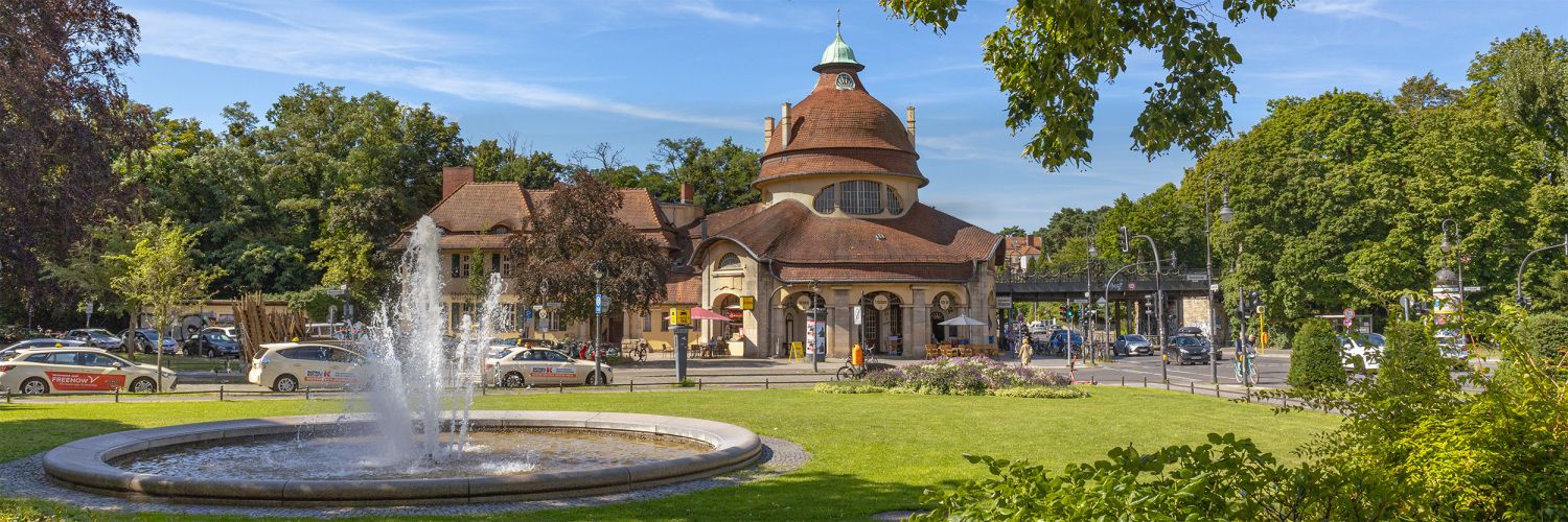 Blick auf den Mexikoplatz in Zehlendorf