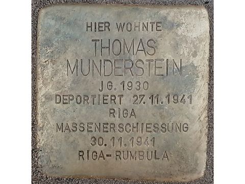 Stolperstein Thomas Munderstein