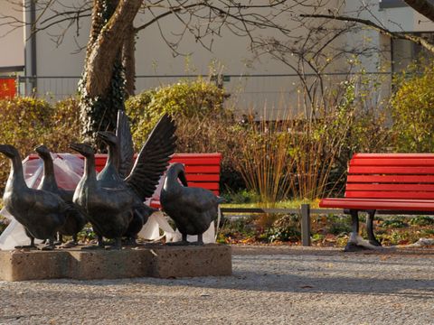 Die Gänseplastik in Buch