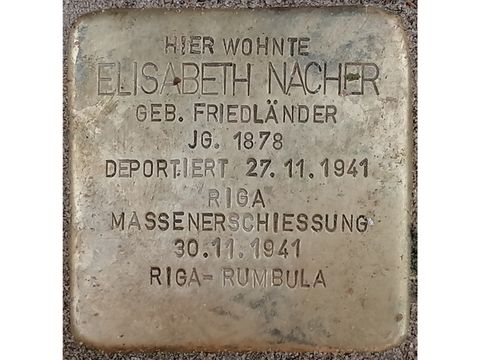 Stolperstein Elisabeth Nacher