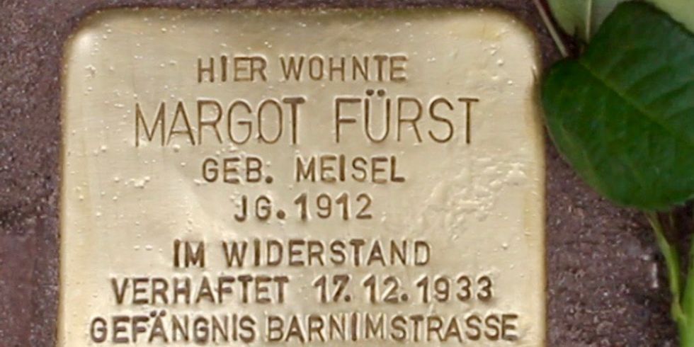 Stolperstein Margot Fürst