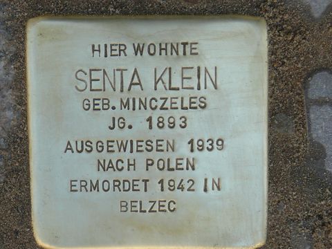 Stolperstein für Senta Klein