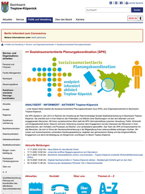 Bildvergrößerung: Neue Internetseite