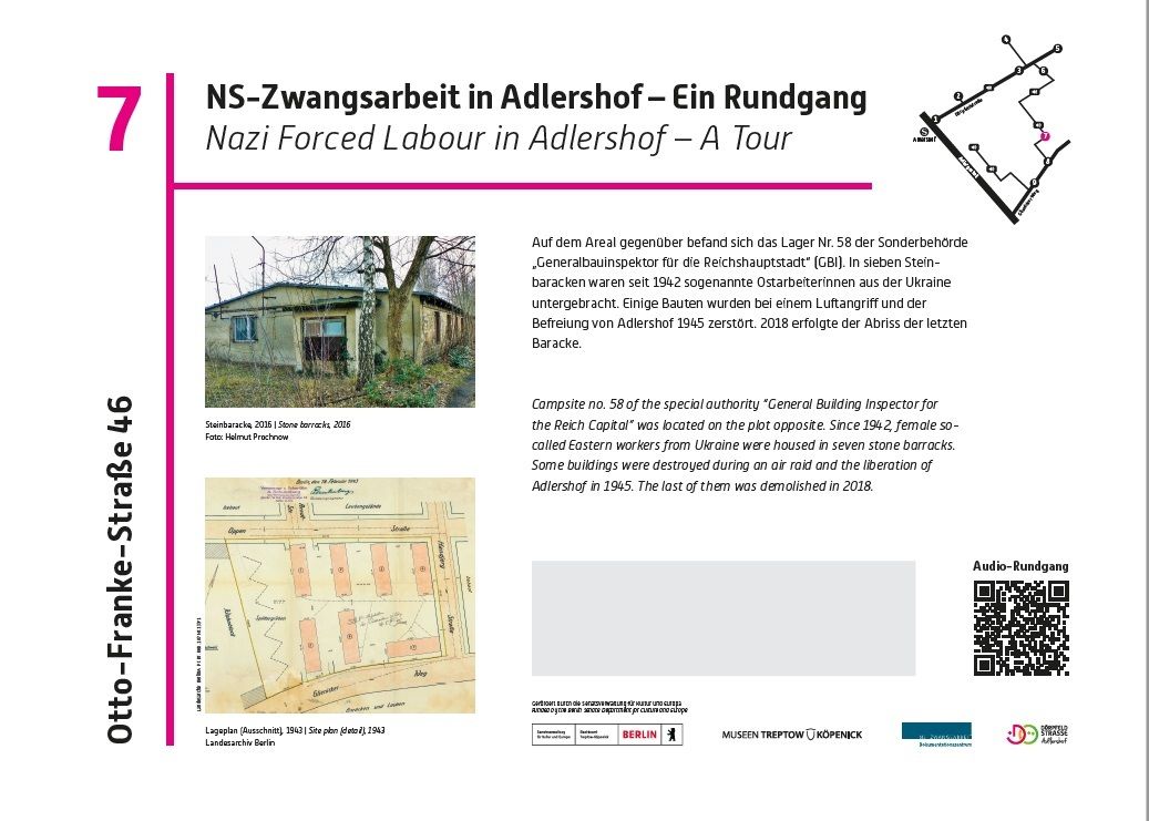 Audiorundgang NS-Zwangsarbeit in Adlershof - Station 7