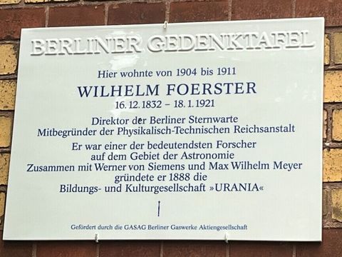 Gedenktafel Wilhelm Foerster