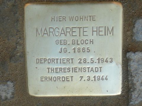 Stolperstein für Margarete Heim