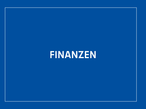 Teaserbild mit der Aufschrift Finanzen