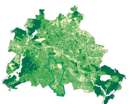 Berlin Karte Grünflächen