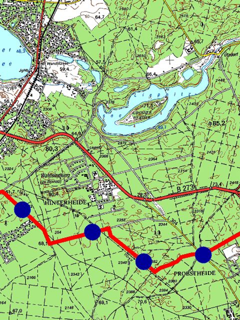 Bildvergrößerung: Wanderkarte Ützdorf