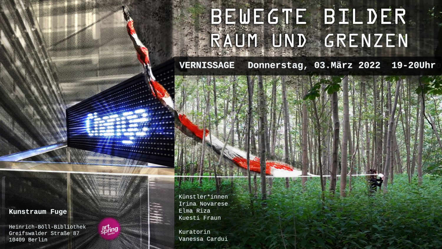 Bewegte Bilder, Raum und Grenzen, Plakat