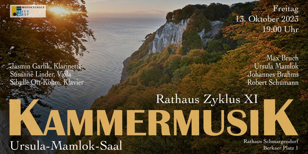 Plakat Rathaus Zyklus - Kammermusikabend der Musikschule