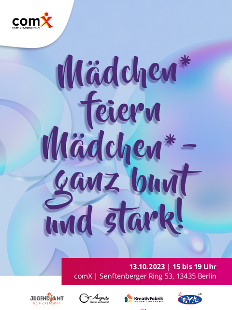 Bildvergrößerung: Mädchen* feiern Mädchen* ganz bunt und stark!