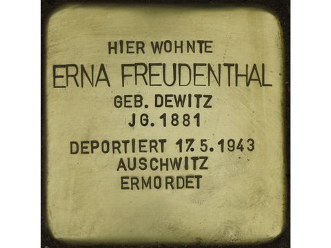 Stolperstein Erna Freudenthal