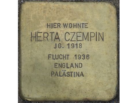 Bildvergrößerung: Stolperstein Herta Czempin