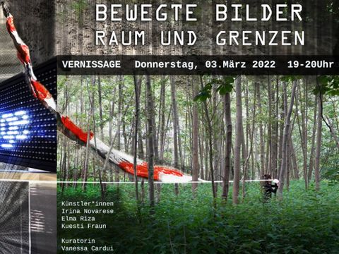 Plakat: Bewegte Bilder, Raum und Grenzen