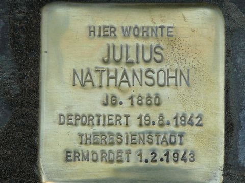 Stolperstein für Julius Nathansohn