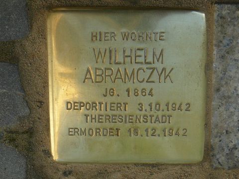 Bildvergrößerung: Stolperstein Wilhelm Abramczyk